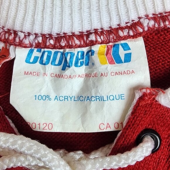 Vintage 70s Cooper Montreal Canadiens NHL Hockey Hockey Shirt Mens XS - Picture 3 of 9